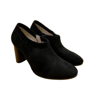 Clarks Womens Grace Lola Shooties Boots Black Leather Ankle Block Zip 6.5 M